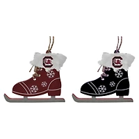 The Memory Company South Carolina Gamecocks Two-Pack Ice Skate Ornament Set