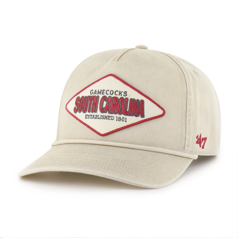 Casquette ajustable unisexe « 47 Cream South Carolina Gamecocks Outdoorsmen Cairn Hitch »
