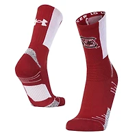 Chaussettes unisexes Under Armour Cardinal South Carolina Gamecocks Sideline Playmaker Crew