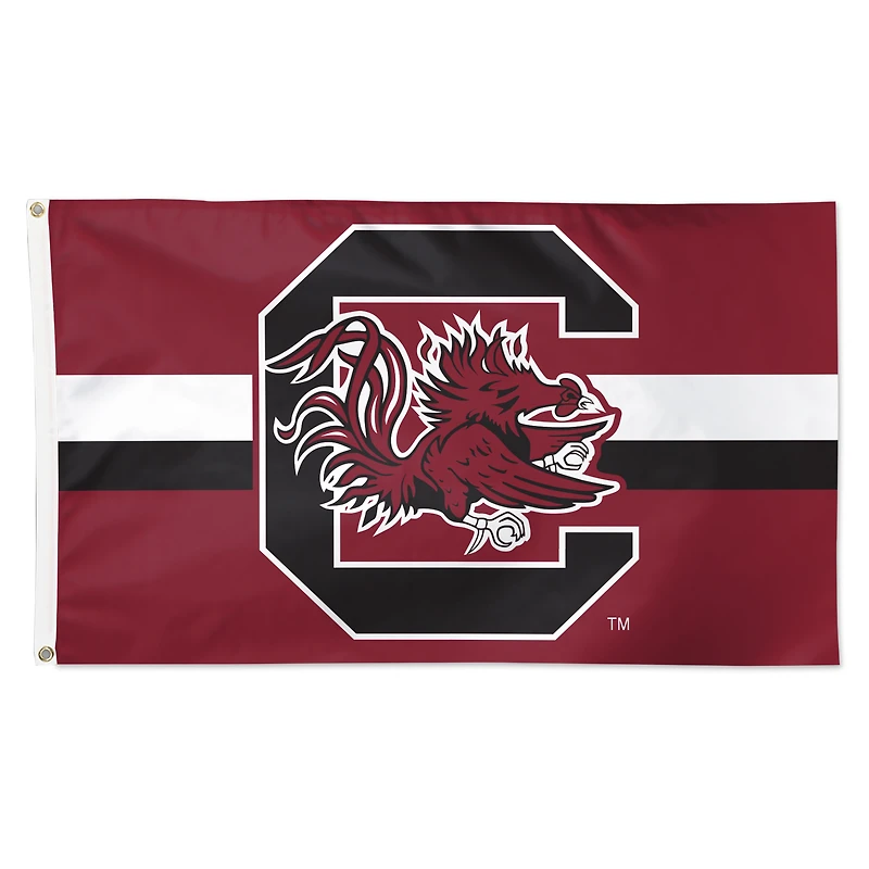 WinCraft South Carolina Gamecocks 3' x 5' Drapeau de luxe à rayures horizontales