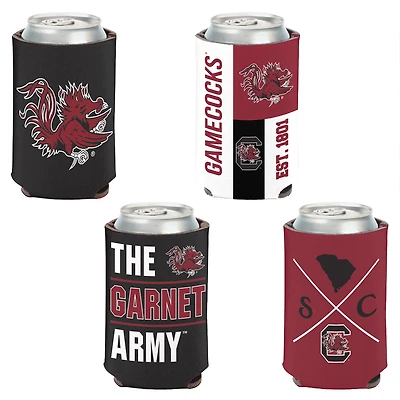 WinCraft South Carolina Gamecocks 4-Pack 12oz. Can Cooler Set