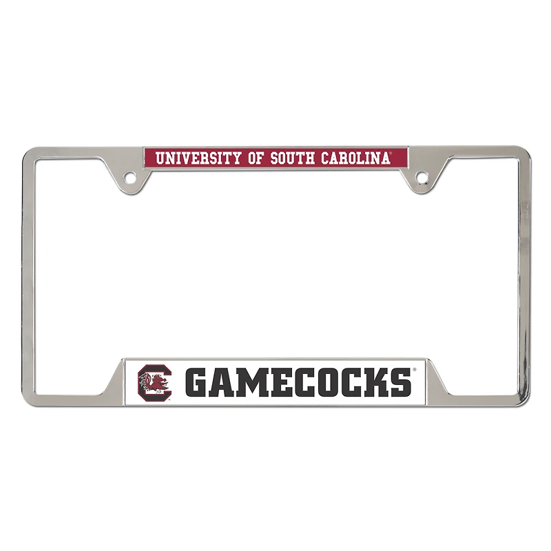 WinCraft South Carolina Gamecocks Chrome Plated Metal License Plate Frame