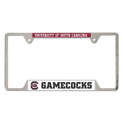 WinCraft  South Carolina Gamecocks Chrome Plated Metal License Plate Frame