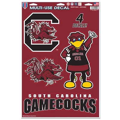 WinCraft South Carolina Gamecocks Primary 11'' x 17'' Multi-Use Decal Sheet