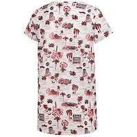 Women's Smith & Quinn White South Carolina Gamecocks Blake Floral V-Neck Top
