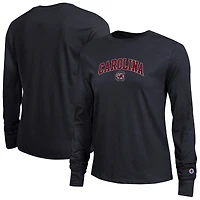 T-shirt à manches longues noir avec logo Arch Over des Gamecocks de Caroline du Sud, championne féminine