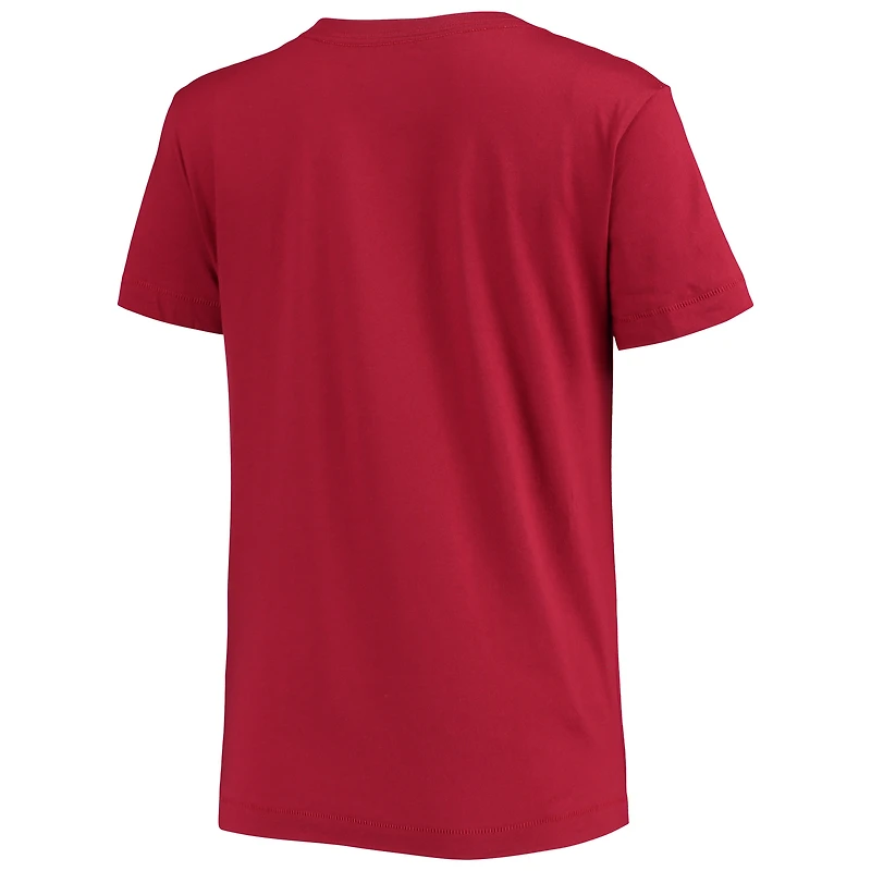 T-shirt à col en V de basketball féminin Champion Garnet South Carolina Gamecocks