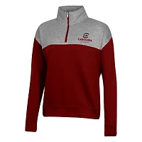 Sweat-shirt Champion Garnet South Carolina Gamecocks pour femme avec fermeture éclair quart de couleur