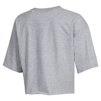 Women's Champion Gray South Carolina Gamecocks Boyfriend Cropped T-Shirt