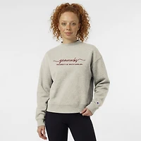 Sweat-shirt à col montant Champion pour femmes, gris chiné, South Carolina Gamecocks Triumph