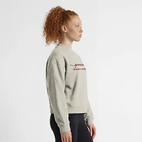 Women's Champion  Heather Gray South Carolina Gamecocks Triumph Mock Neck Sweatshirt