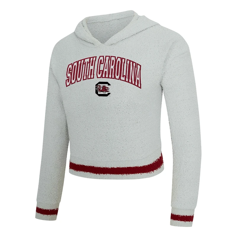 Women's Concepts Sport Gray/Garnet South Carolina Gamecocks Whitley Long Sleeve Hoodie Top & Shorts Set
