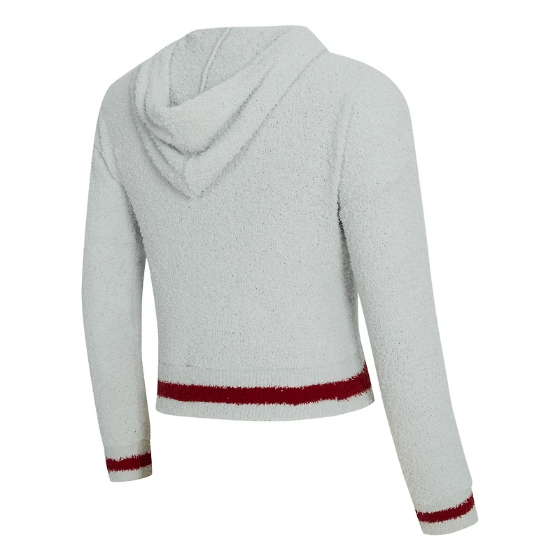 Women's Concepts Sport Gray/Garnet South Carolina Gamecocks Whitley Long Sleeve Hoodie Top & Shorts Set