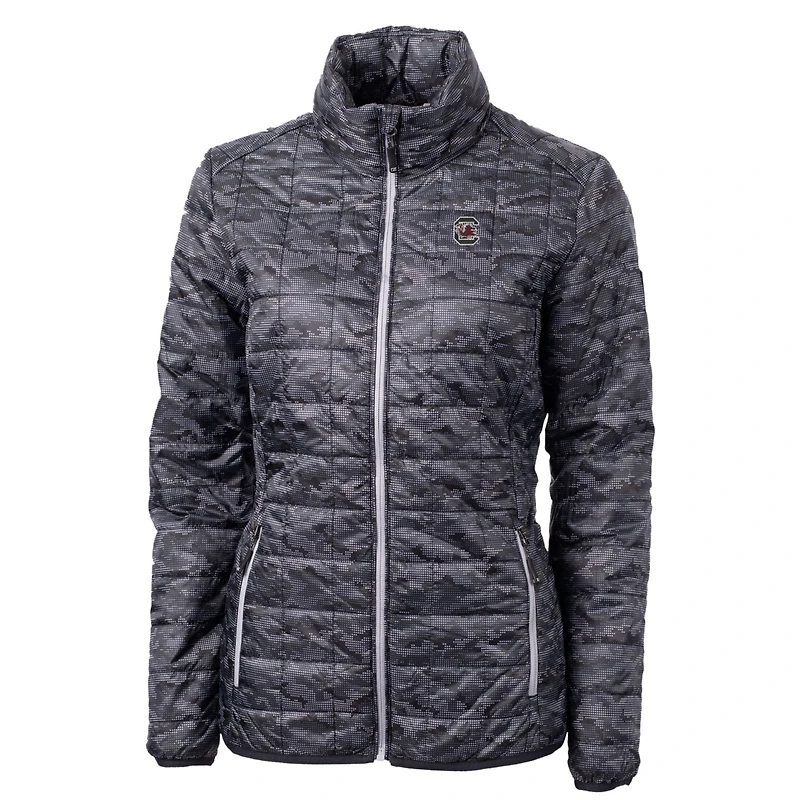 Doudoune zippée intégrale écologique noire pour femme des Gamecocks de Caroline du Sud, Cutter & Buck