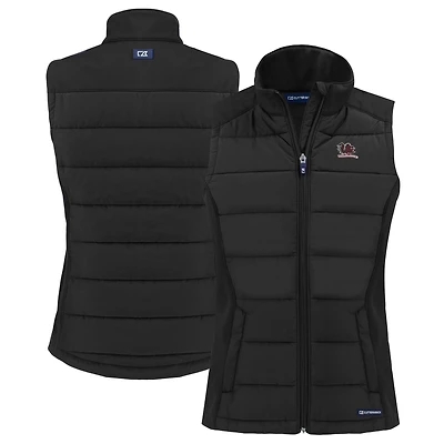 Gilet hybride en softshell recyclé entièrement zippé pour femme, Cutter & Buck Black South Carolina Gamecocks Vault Evoke