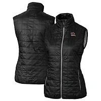 Gilet matelassé isolant entièrement zippé PrimaLoft Eco pour femme Cutter & Buck Black South Carolina Gamecocks Vault Rainier
