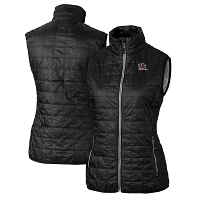 Gilet matelassé isolant entièrement zippé PrimaLoft Eco pour femme Cutter & Buck Black South Carolina Gamecocks Vault Rainier
