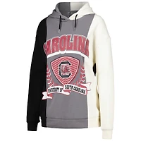 Sweat à capuche color block Gameday Couture pour femmes, noir, Caroline du Sud, Gamecocks Hall of Fame