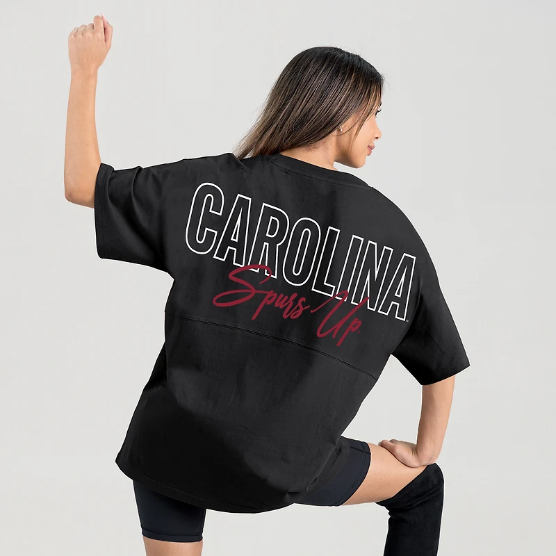 Women's Gameday Couture Black South Carolina Gamecocks Oversized Back at Ya T-Shirt