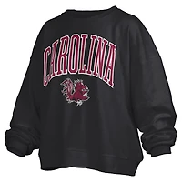 Women's Pressbox  Black South Carolina Gamecocks Janise Fleece Sweatshirt