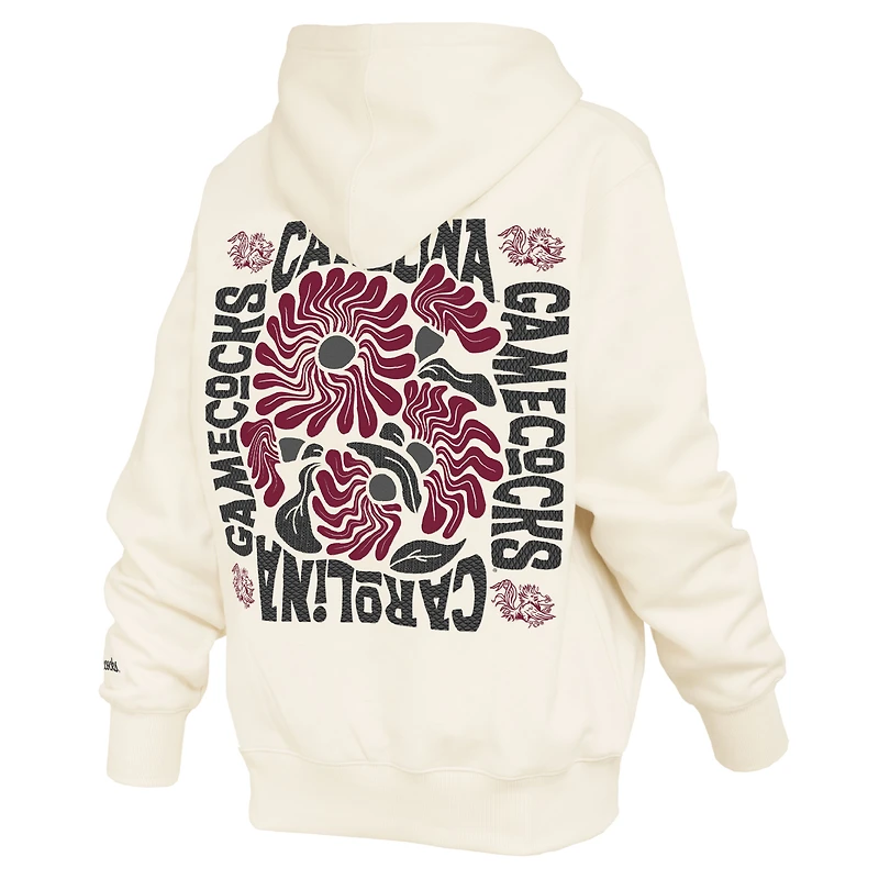 Women's Pressbox  Cream South Carolina Gamecocks Elena Janise Hoodie