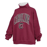 Sweat-shirt à col montant oversize Pressbox Grenat pour femmes, South Carolina Gamecocks