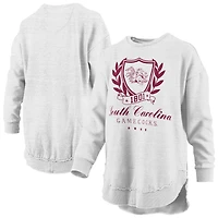 Sweat-shirt à enfiler poncho chiné gris pour femme de la Caroline du Sud Gamecocks Field Day Melange