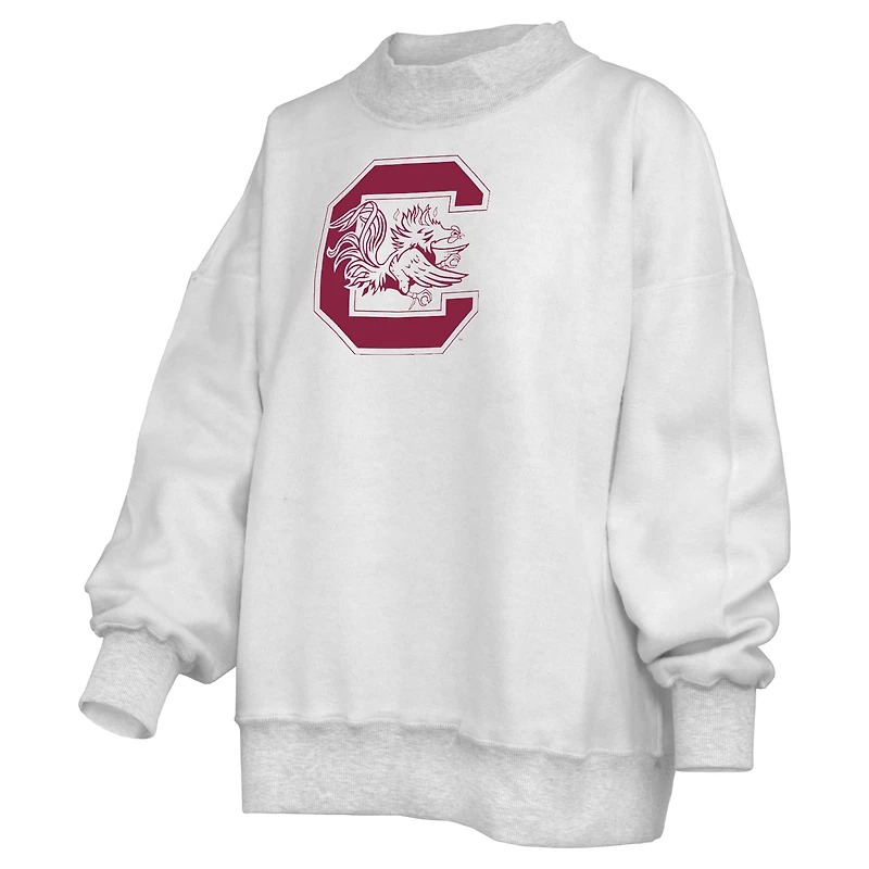 Sweat-shirt réversible Pressbox gris chiné pour femmes