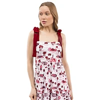 Robe longue à volants et épaules nouées Smith & Quinn Garnet South Carolina Gamecocks pour femme