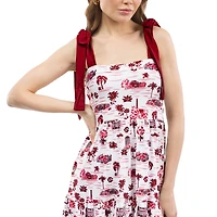 Robe longue à volants et épaules nouées Smith & Quinn Garnet South Carolina Gamecocks pour femme