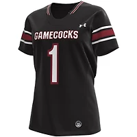 Maillot de football réplique Under Armour noir des Gamecocks Caroline du Sud pour femme