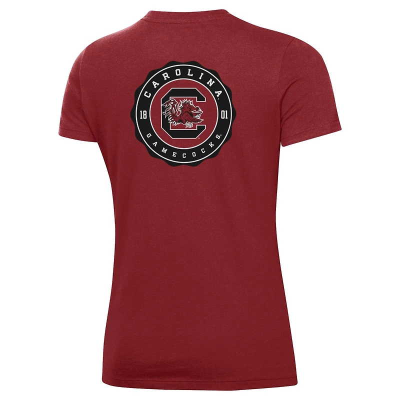Women's Under Armour  Garnet South Carolina Gamecocks Essentials 2-Hit Performance T-Shirt