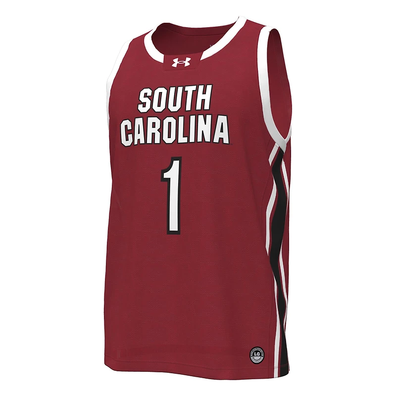 Women's Under Armour Garnet South Carolina Gamecocks #1 Replica Basketball Jersey