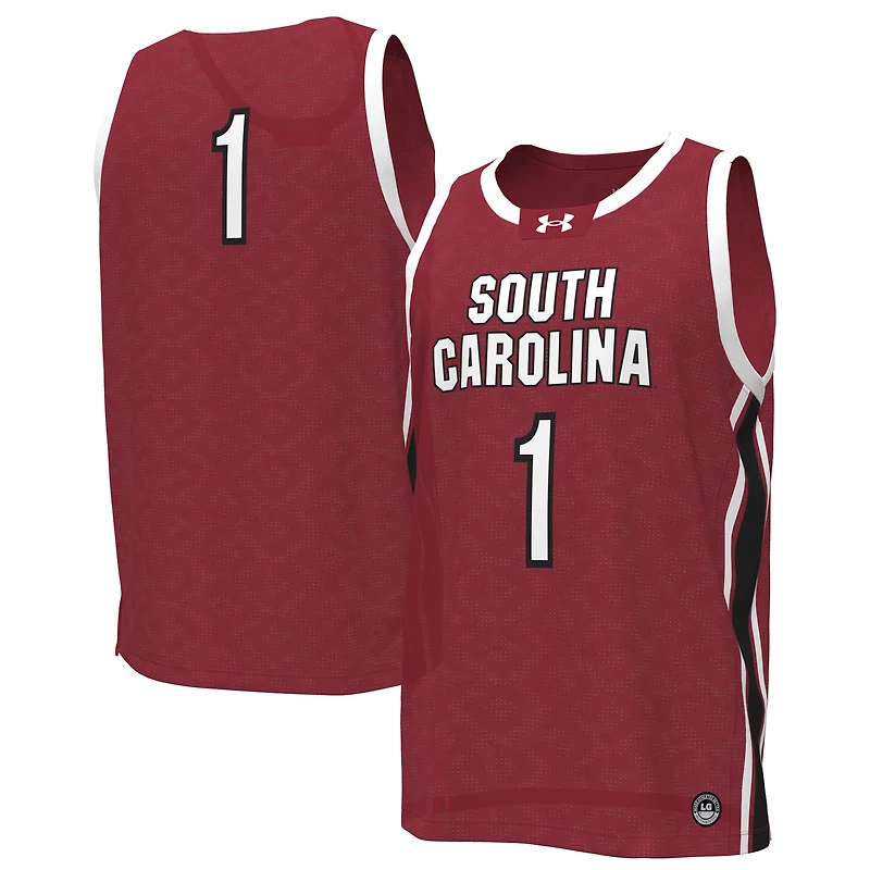 Maillot de basketball réplique Under Armour Grenat des Gamecocks Caroline du Sud n° 1 pour femmes
