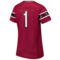 Maillot de football réplique Under Armour #1 Garnet South Carolina Gamecocks pour femme
