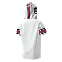 T-shirt à capuche raglan en jersey ArmourFuse blanc pour jeunes Under Armour Gamecocks de Caroline du Sud