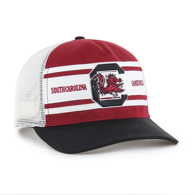 Youth '47 Garnet/Black South Carolina Gamecocks Super Stripe Hitch Adjustable Trucker Hat