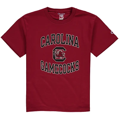 T-shirt de maillot l'équipe cercle des Gamecocks Caroline du Sud, champion la jeunesse, grenat