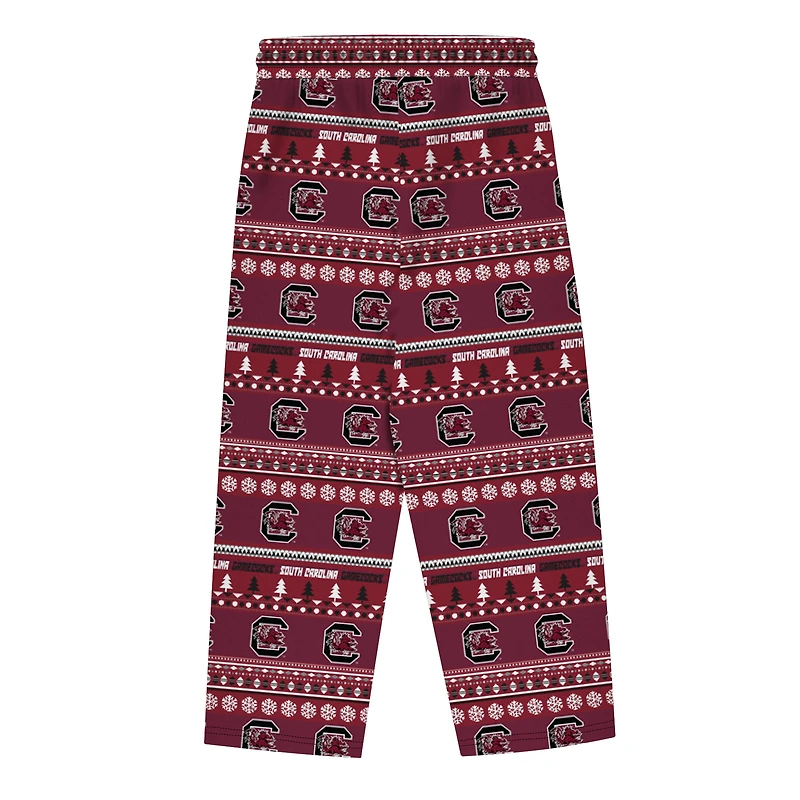 Youth Outerstuff  Garnet South Carolina Gamecocks Ugly Sweater Pajama Set