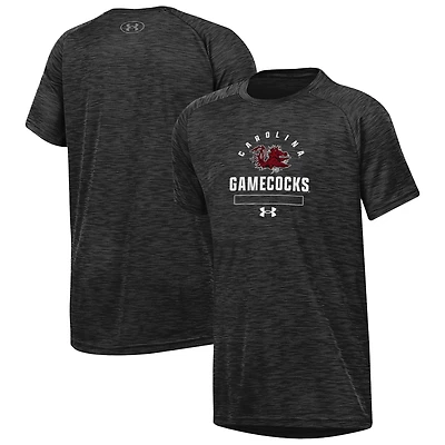 T-shirt technique ultra-doux pour jeunes Under Armour Heather Black South Carolina Gamecocks