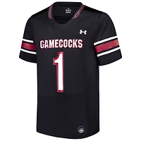 Maillot de football réplique pour jeunes Under Armour #1 noir des Gamecocks Caroline du Sud