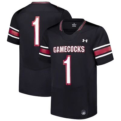 Maillot de football réplique pour jeunes Under Armour #1 noir des Gamecocks Caroline du Sud
