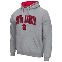 Colosseum Heathered Grey Dakota du Sud Coyotes Arch and Logo Pull à capuche pour homme