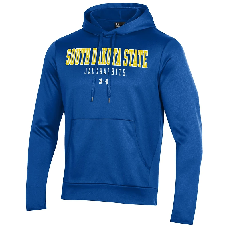 Men's Under Armour Blue South Dakota State Jackrabbits Fleece Pullover Hoodie