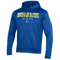 Men's Under Armour Blue South Dakota State Jackrabbits Fleece Pullover Hoodie