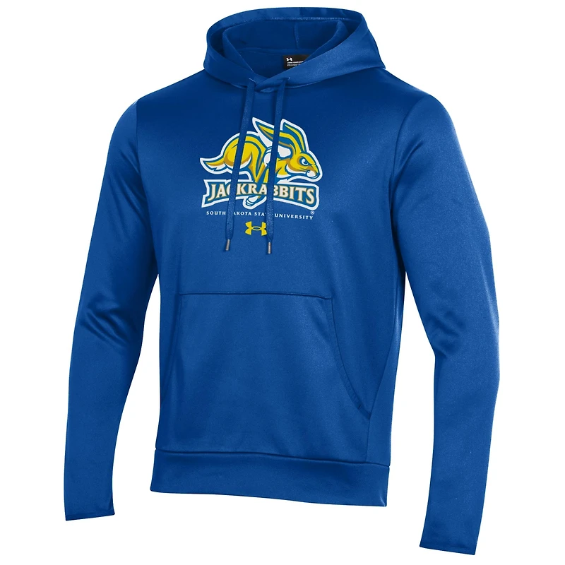 Men's Under Armour Blue South Dakota State Jackrabbits Logo Fleece Pullover Hoodie