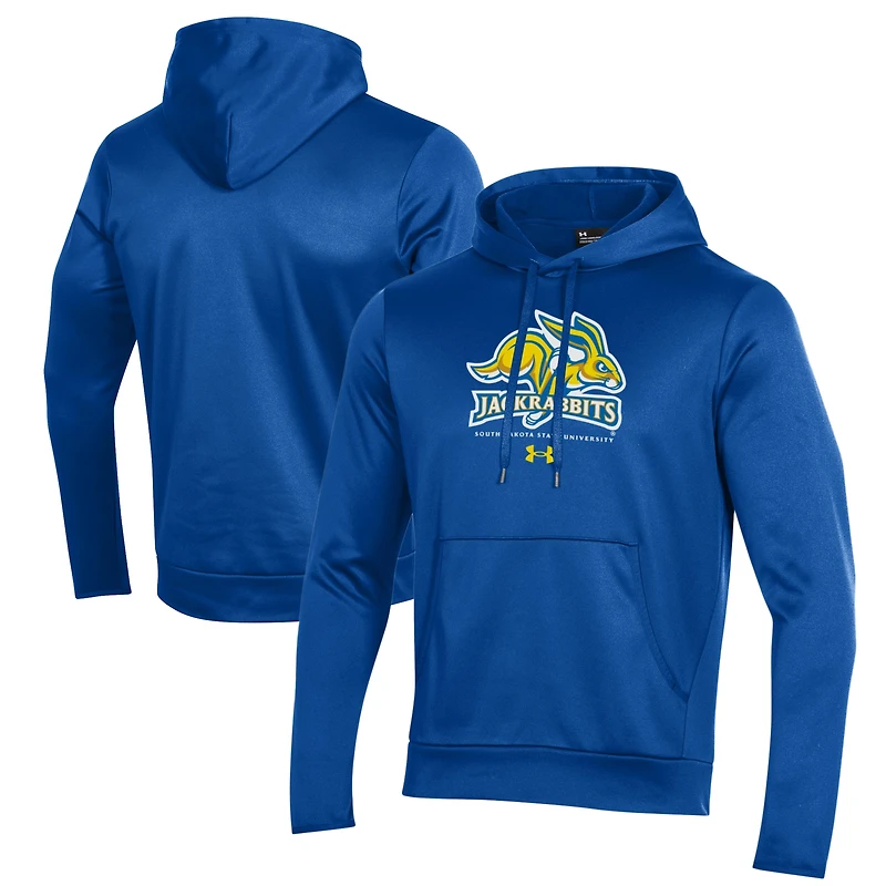 Men's Under Armour Blue South Dakota State Jackrabbits Logo Fleece Pullover Hoodie