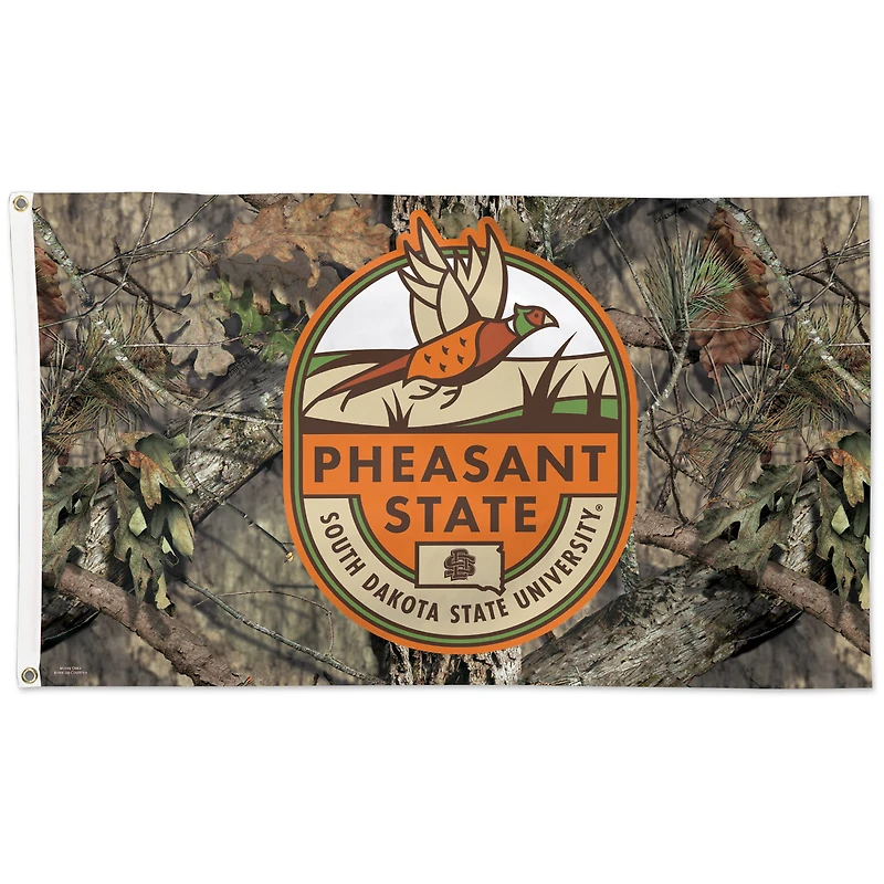 Drapeau WinCraft South Dakota State Jackrabbits 3' x 5' Mossy Oak unilatéral