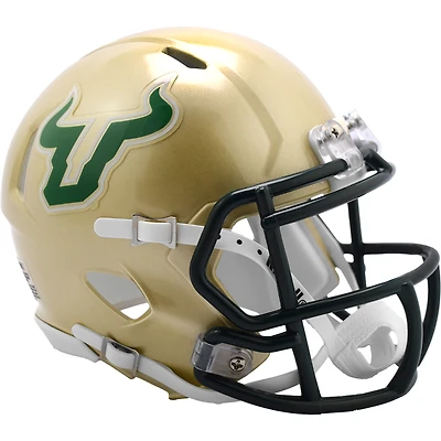 V106832 USF South Florida Bulls Riddell Gold Speed ​​Mini Casque UNS MINI CASQUE 45726 HELMIN UHSC6SFL53