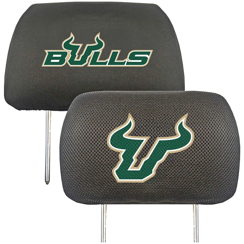 Housse d'appuie-tête de voiture Logo Brands South Florida Bulls